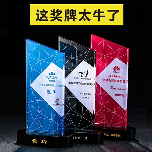 多姿多彩水晶奖杯-069