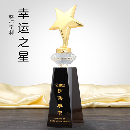 幸运之星水晶奖杯-067