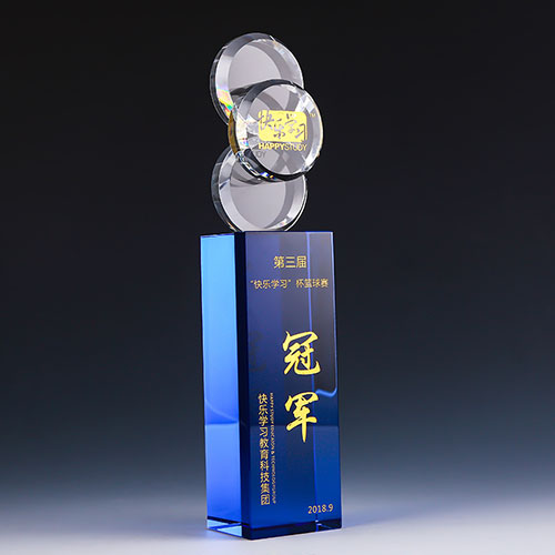 梦想前行水晶奖杯-110