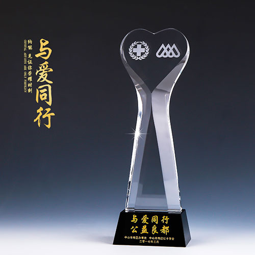 与爱同行水晶奖杯-114
