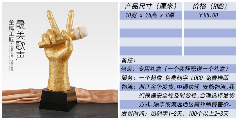 现货金属树脂水晶奖杯奖牌挂牌尺寸价格合集(图36)