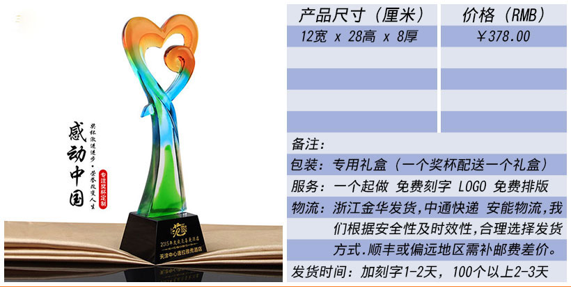 现货金属树脂水晶奖杯奖牌挂牌尺寸价格合集(图43)