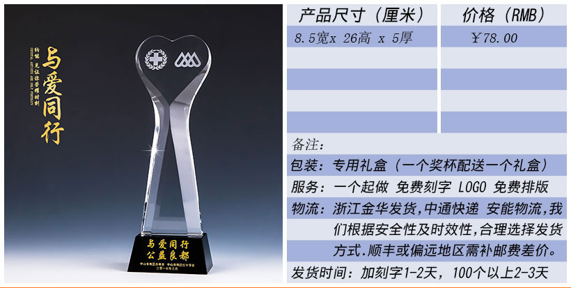 现货金属树脂水晶奖杯奖牌挂牌尺寸价格合集(图114)