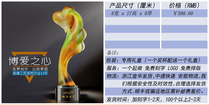 现货金属树脂水晶奖杯奖牌挂牌尺寸价格合集(图133)