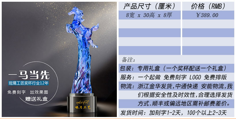 现货金属树脂水晶奖杯奖牌挂牌尺寸价格合集(图159)
