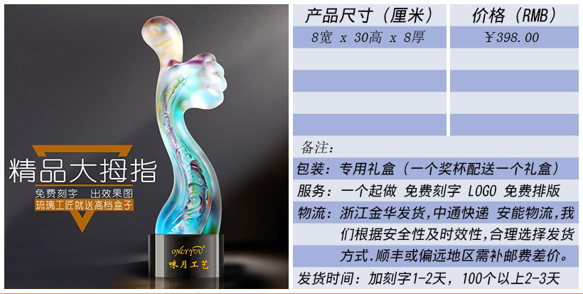 现货金属树脂水晶奖杯奖牌挂牌尺寸价格合集(图168)