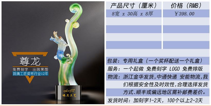 现货金属树脂水晶奖杯奖牌挂牌尺寸价格合集(图173)