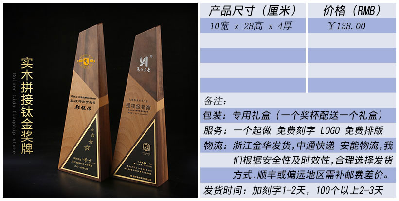现货金属树脂水晶奖杯奖牌挂牌尺寸价格合集(图227)