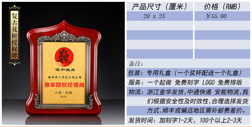 现货金属树脂水晶奖杯奖牌挂牌尺寸价格合集(图246)