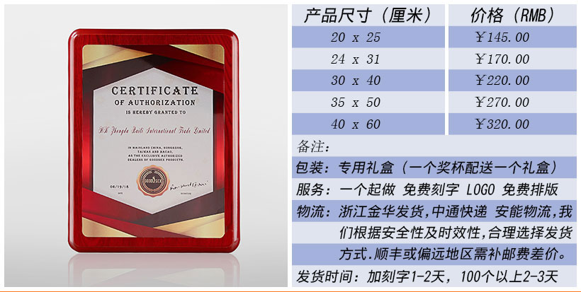 现货金属树脂水晶奖杯奖牌挂牌尺寸价格合集(图251)